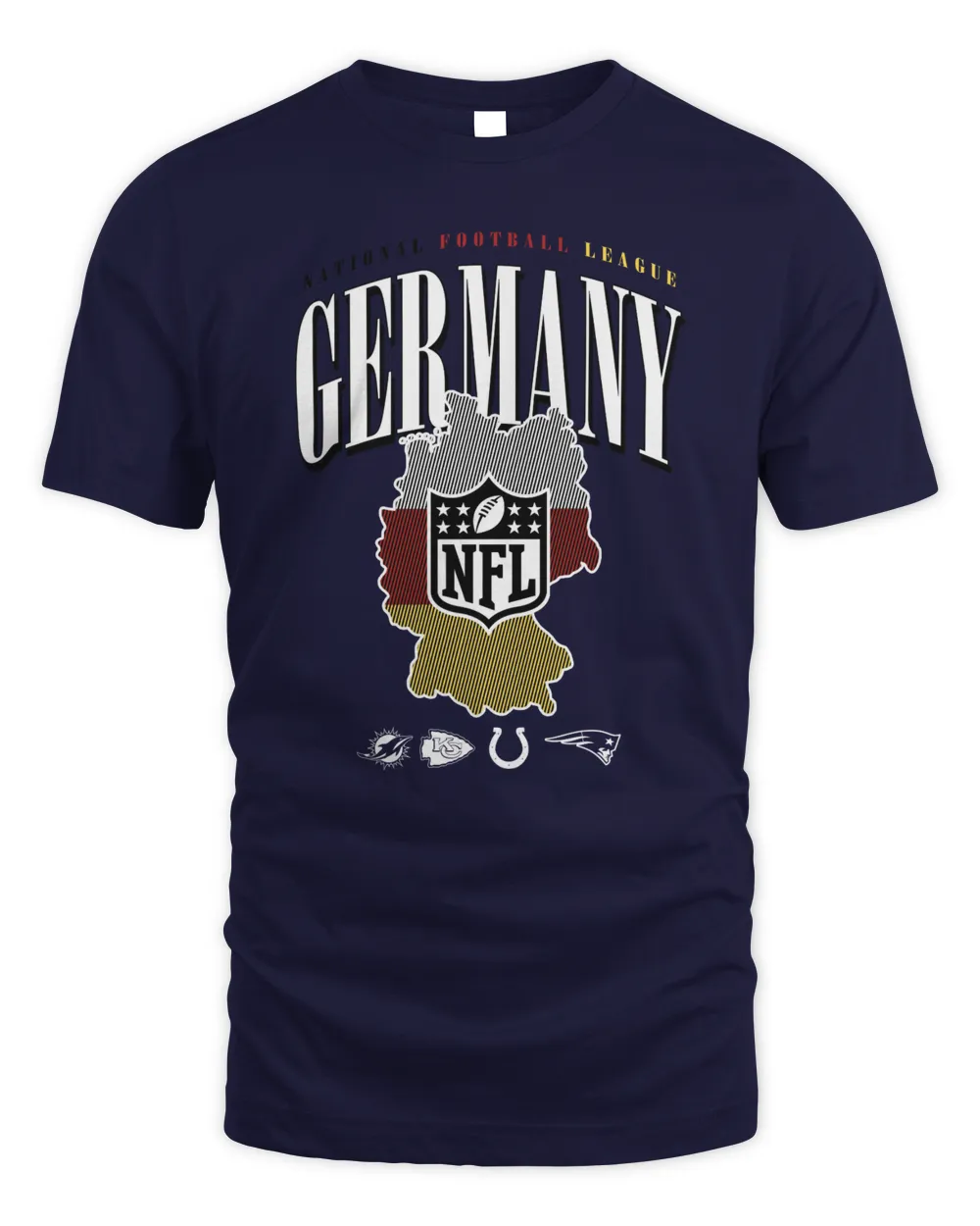 Official 2023 NFL Frankfurt Games NFL Shield Germany Tee Shirt