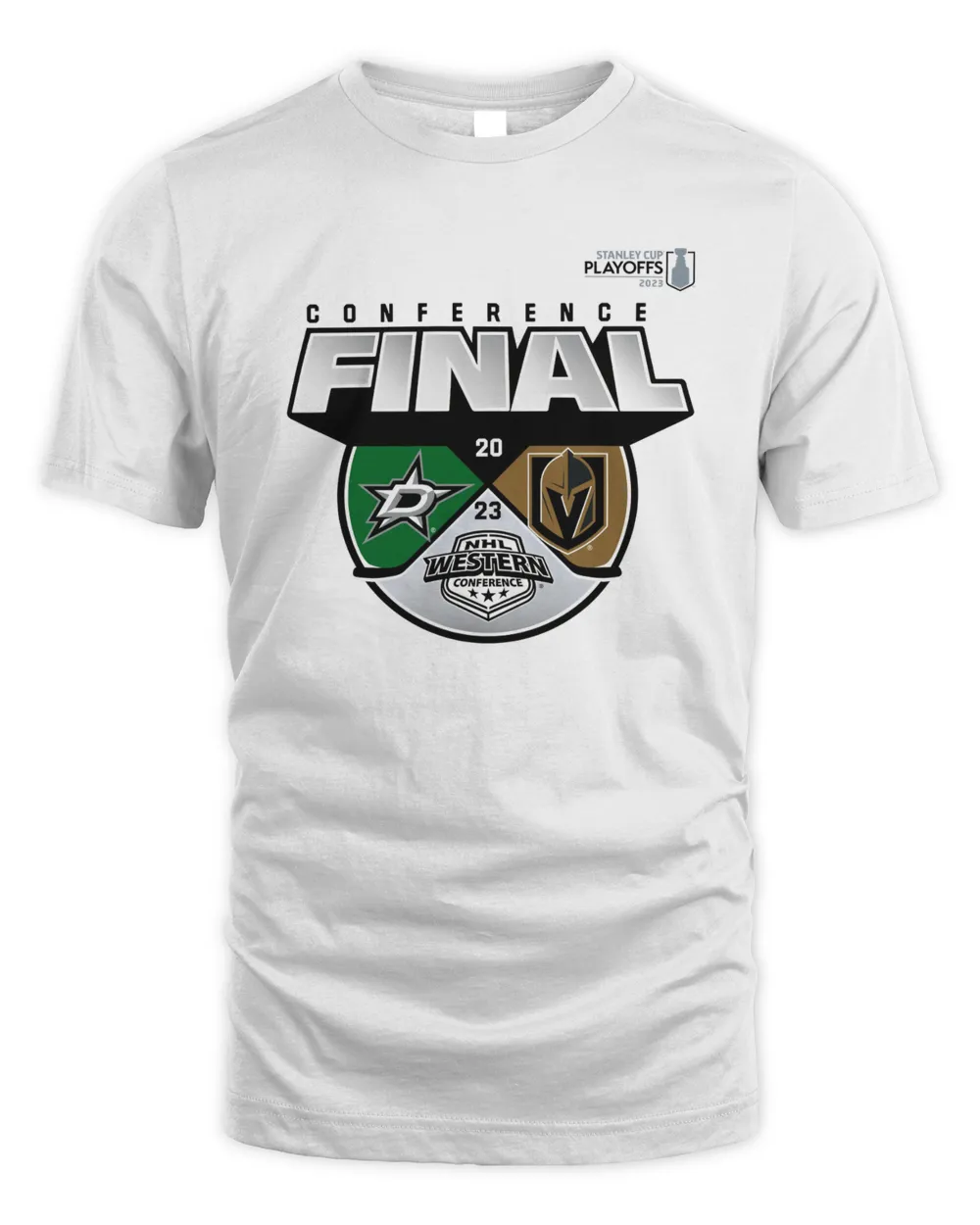 Vegas Golden Knights Vs. Dallas Stars Fanatics Branded 2023 Stanley Cup  Playoffs Western Conference Final Matchup T-Shirt