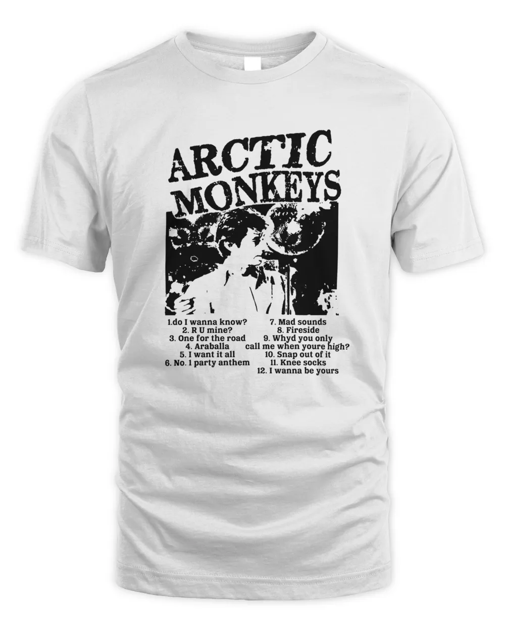 Arctic monkeys t shirt store white