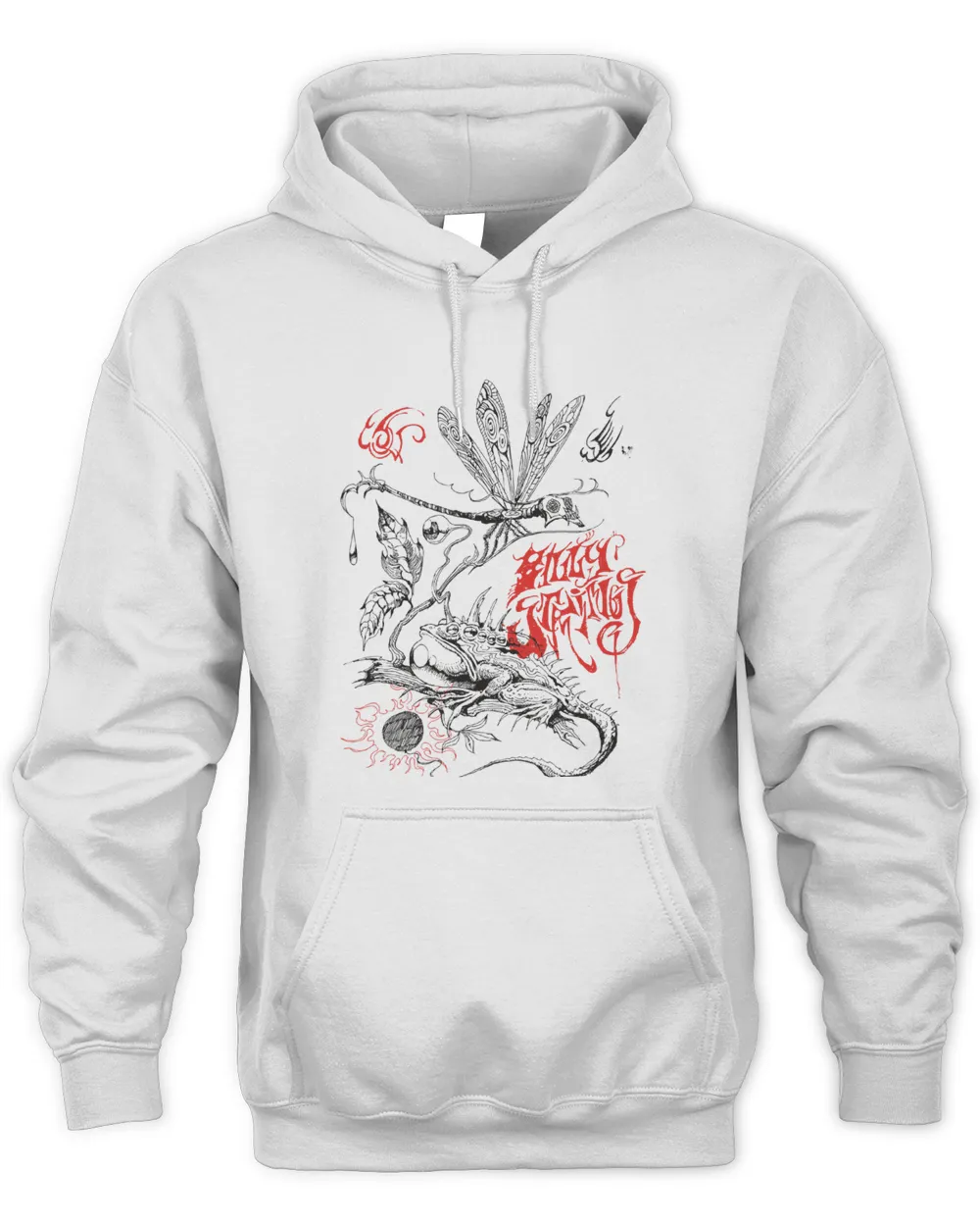 Hoodie with best sale white strings