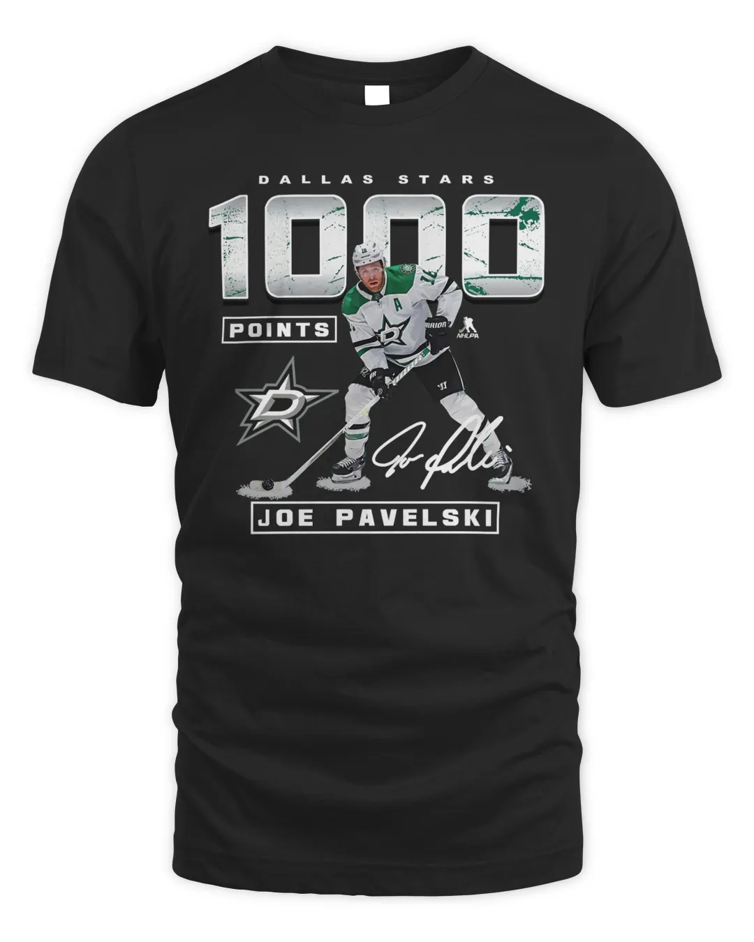 Joe Pavelski Dallas Stars Fanatics Branded 1,000 Career Points T