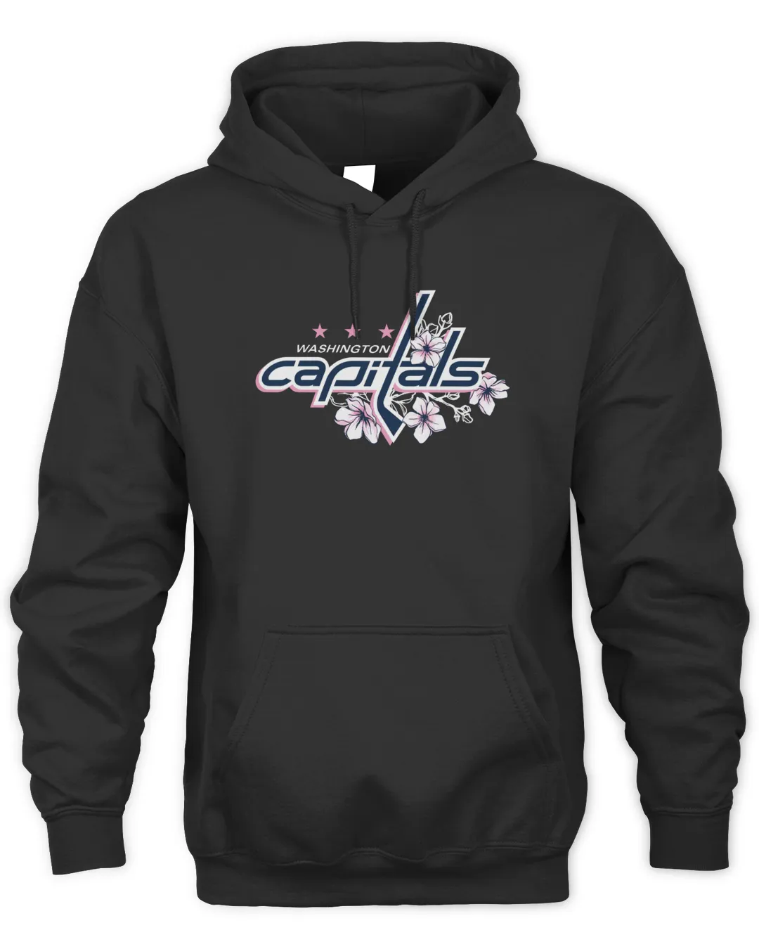 NHL Shop Capitals Cherry Blossom Washington Capitals Cherry Blossom 2023  Shirt Tee Black